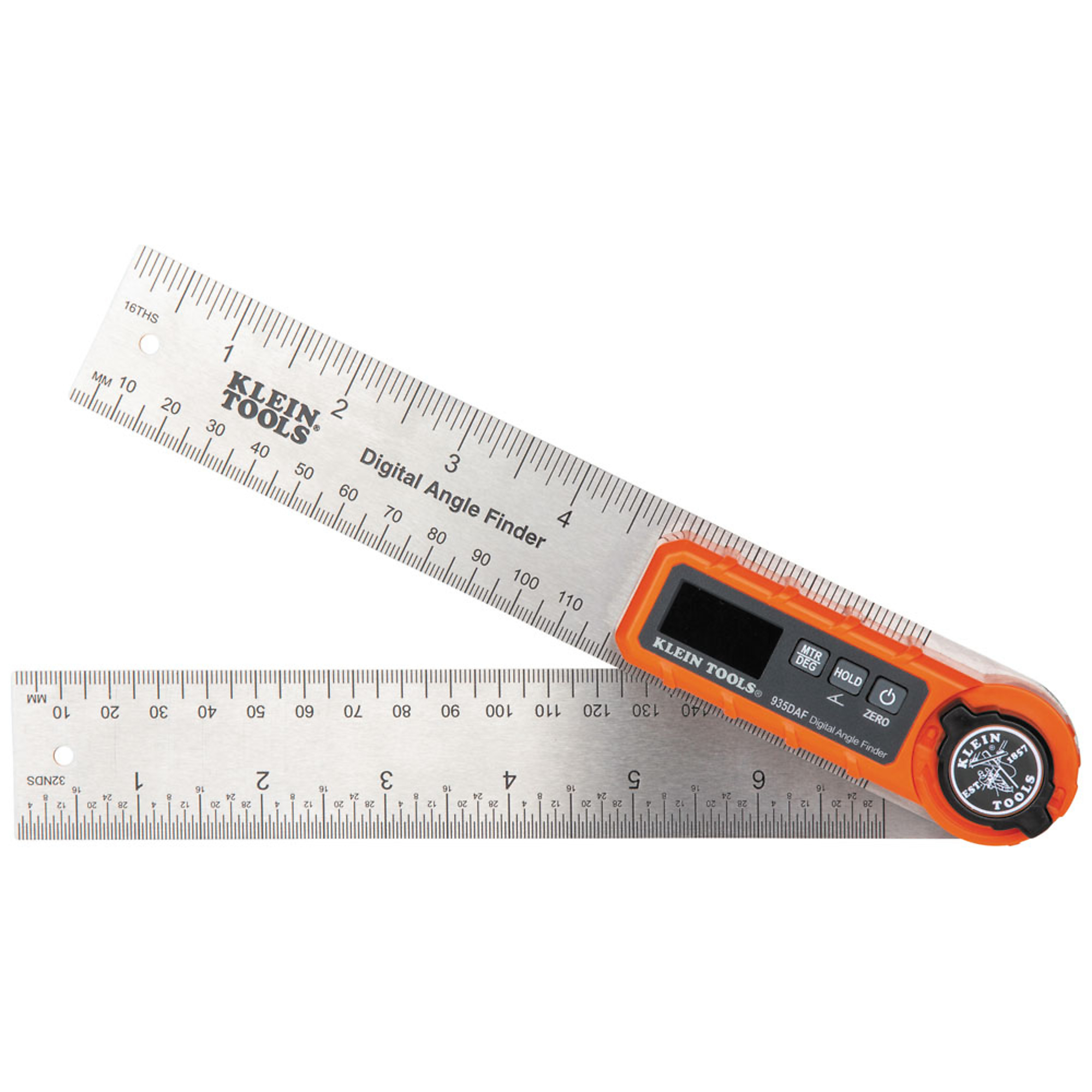 Klein Tools, Digital Angle Finder, Level Type Angle, Length 8.5 in, Model# 935DAF